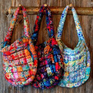 NATURAL LIFE: PUFFY ORANGE FLOWER BAG